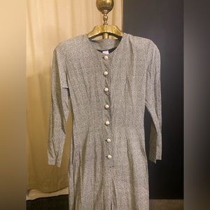 Vintage 80s Cinch Back Printed Jumpsuit